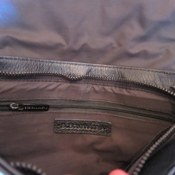 BCBGMaxAzria Black Leather Studded Envelope Clutch - Picture 7 of 7